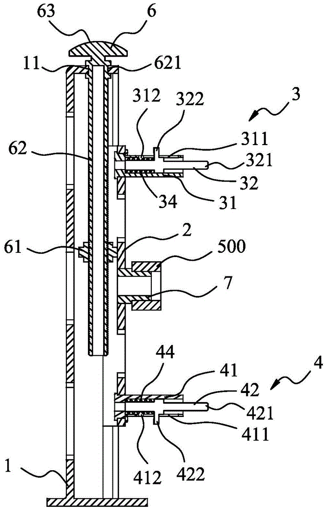 Rear wheel camber angle detector and rear camber angle detection device