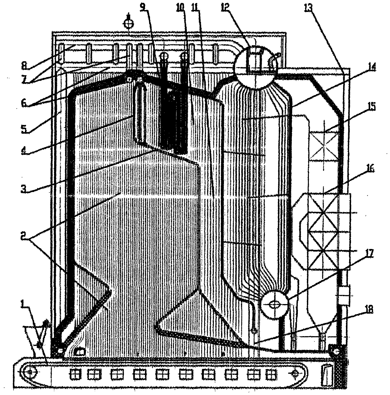 Novel layer burning boiler