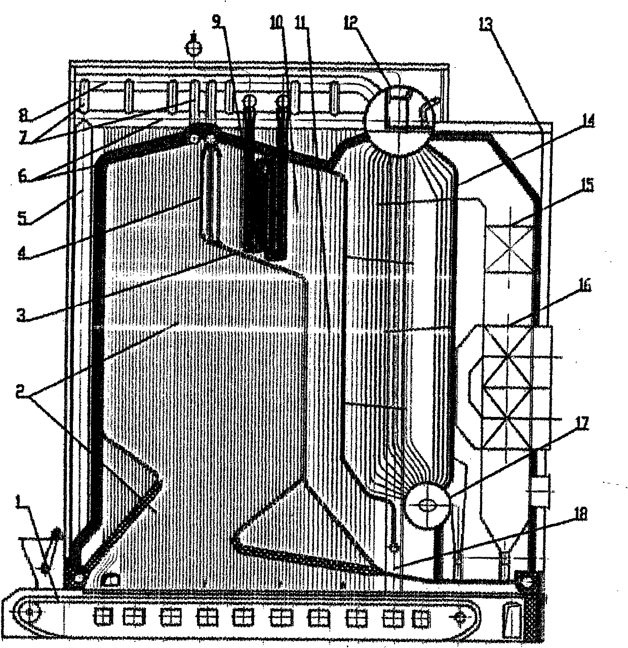 Novel layer burning boiler