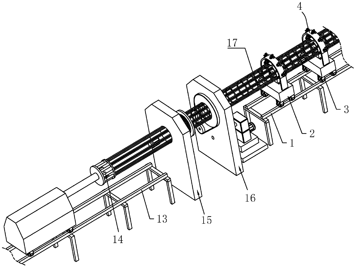 Steel bar welding device for pipe gallery construction