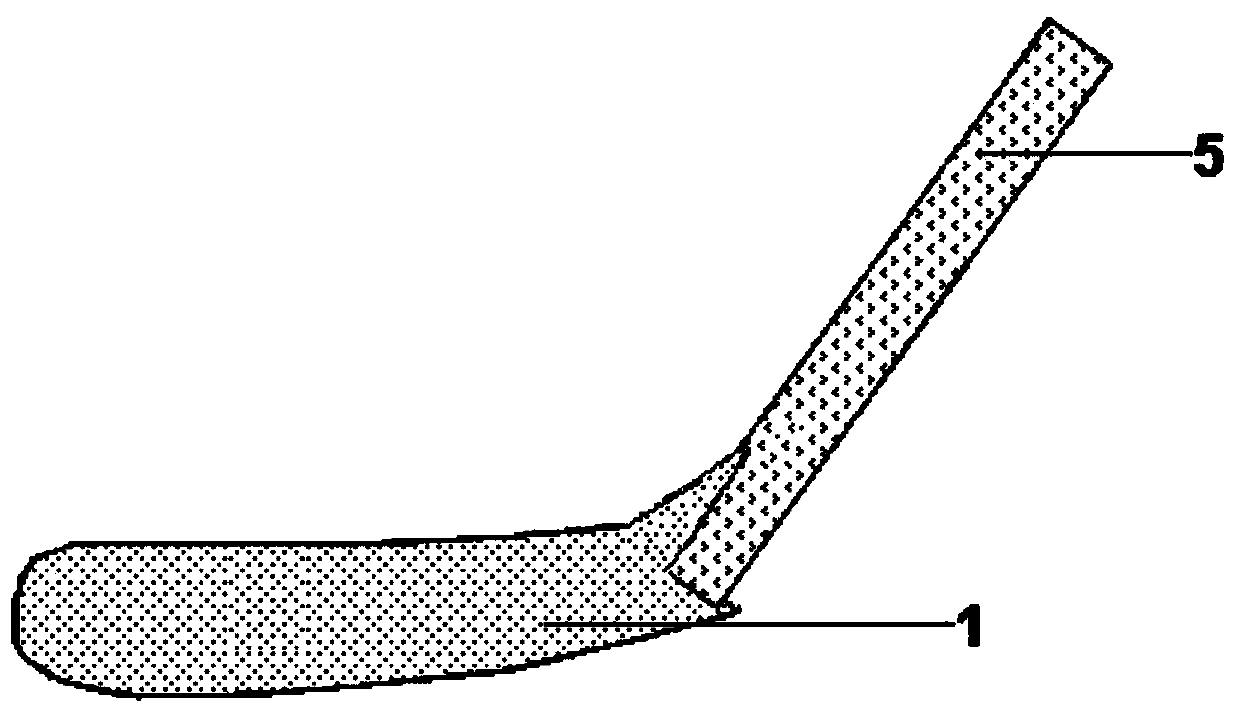 Dry land hockey ball hitting plate and manufacturing method of dry land hockey ball hitting plate