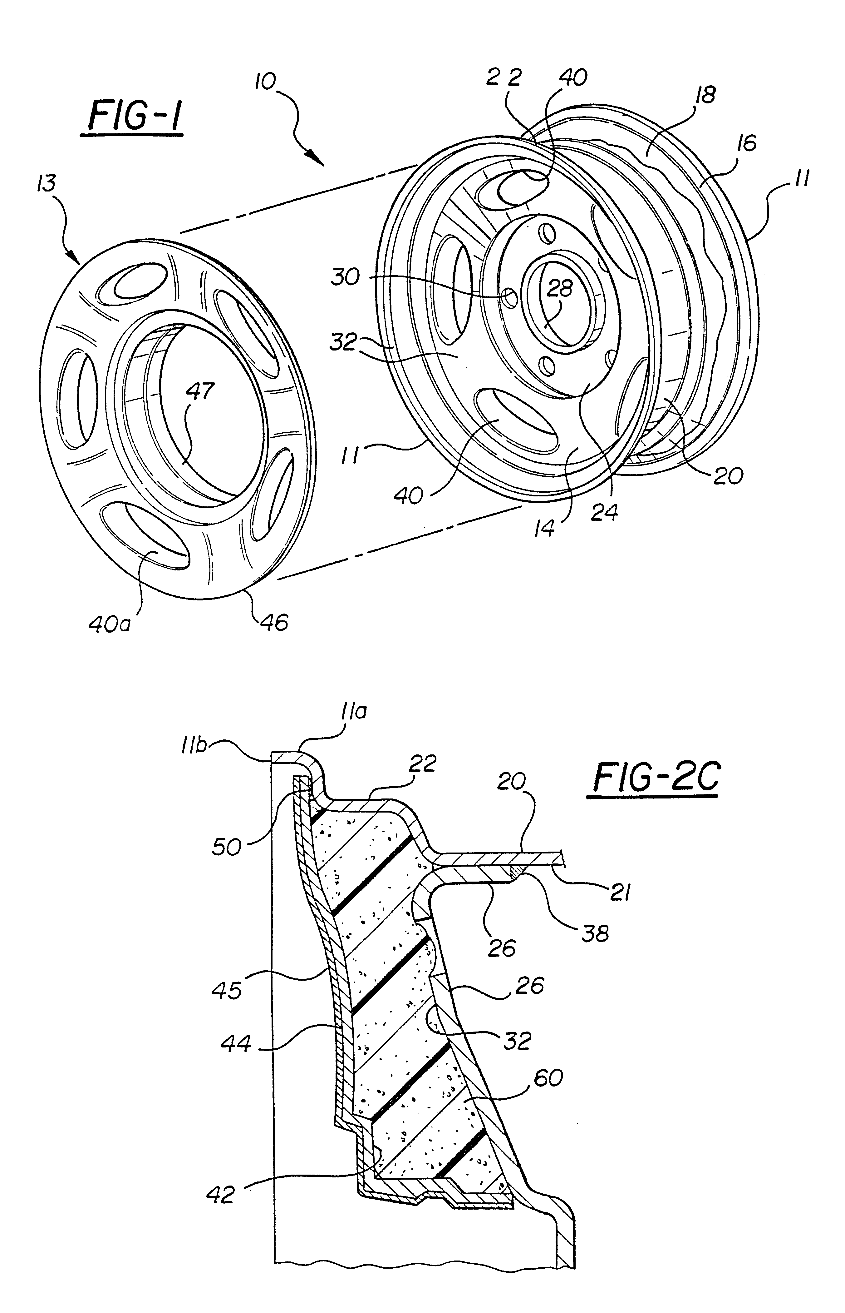 Vehicle wheel construction process