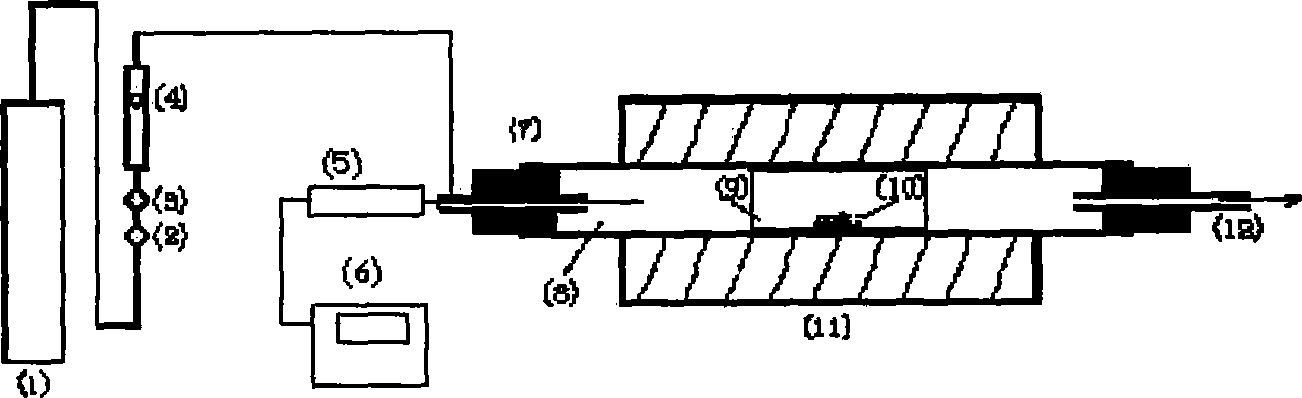 Method and device for producing carbon nano-tube or nitrogen doping carbon nano-tube with liquid phase forerunner article