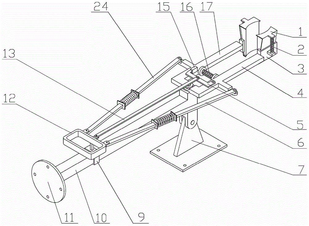 Cassava pulling up and holding mechanism