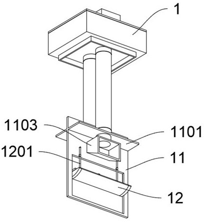 A continuous sewer biogas extraction and ventilation device for sewage treatment