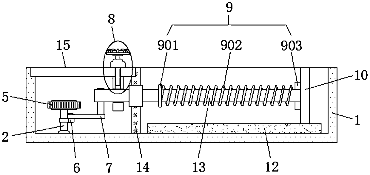 Quick positioning device for hardware processing