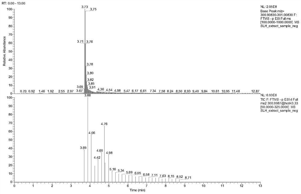 Water lily flower extract as well as preparation method and application thereof