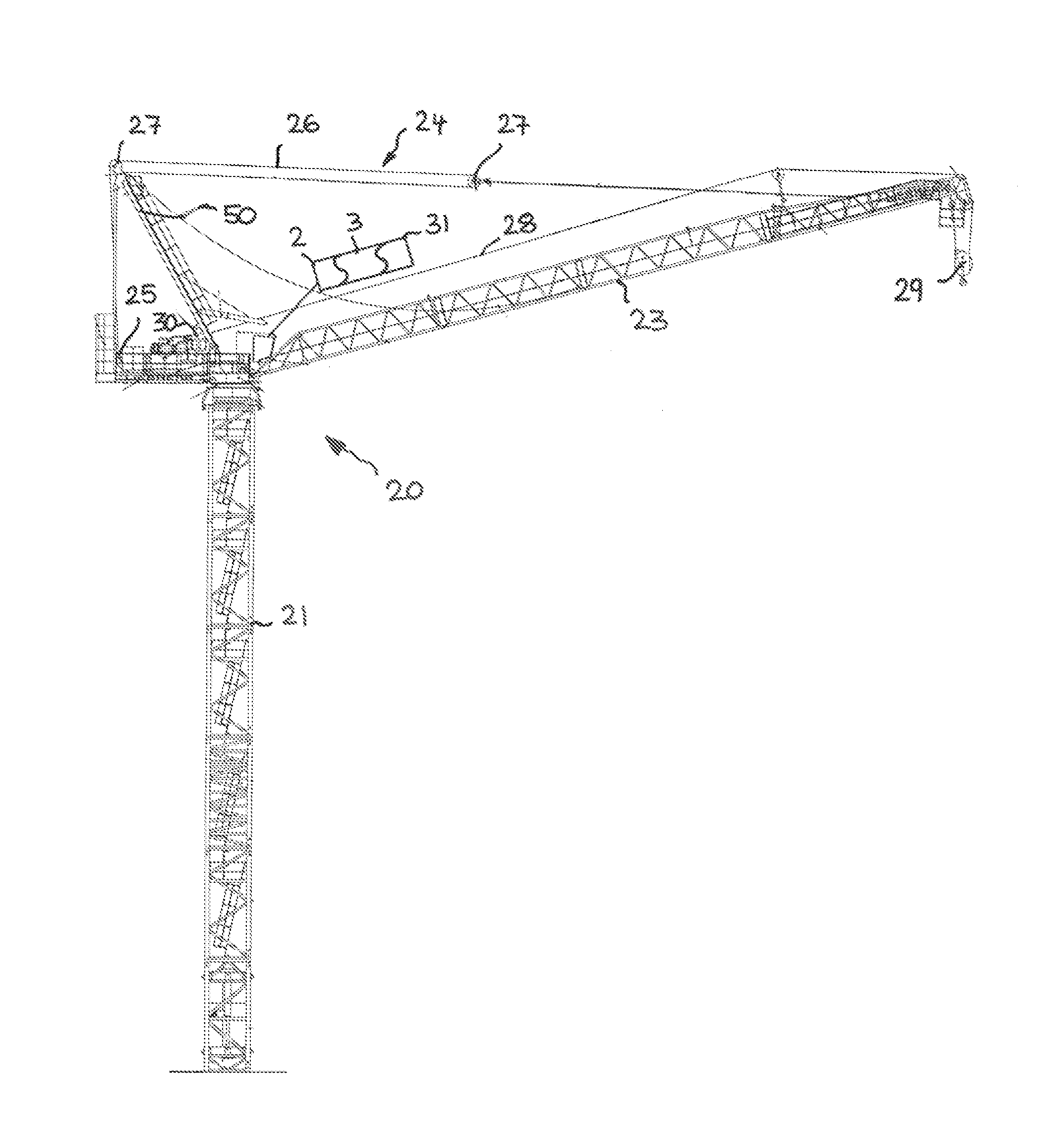 Apparatus for recognizing the discard state of a high-strength fiber rope in use in lifting gear