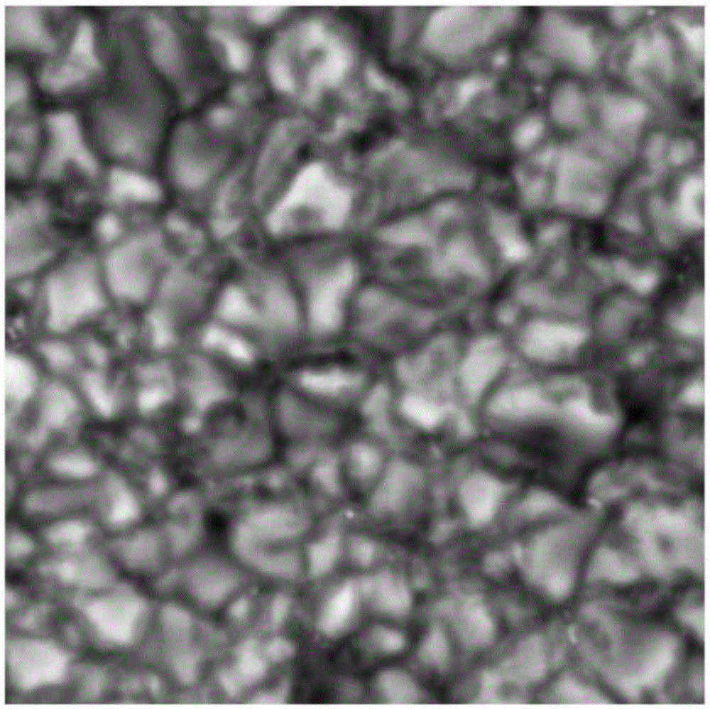 Method for cleaning solar photosphere bright spot in astronomical image