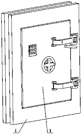 Electric civil air defense door capable of being locked by password