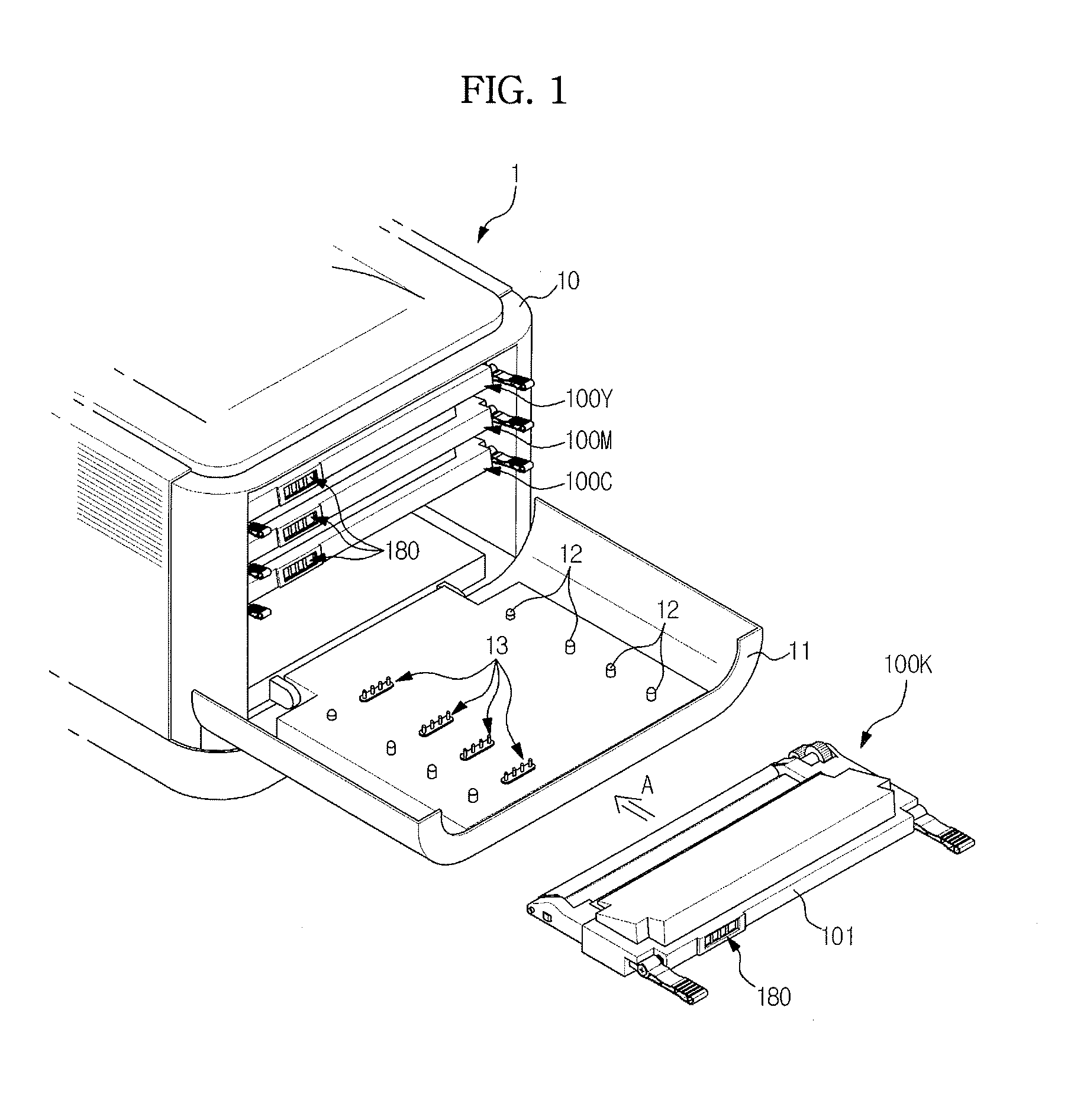 Developing device, memory unit thereof, and image forming apparatus