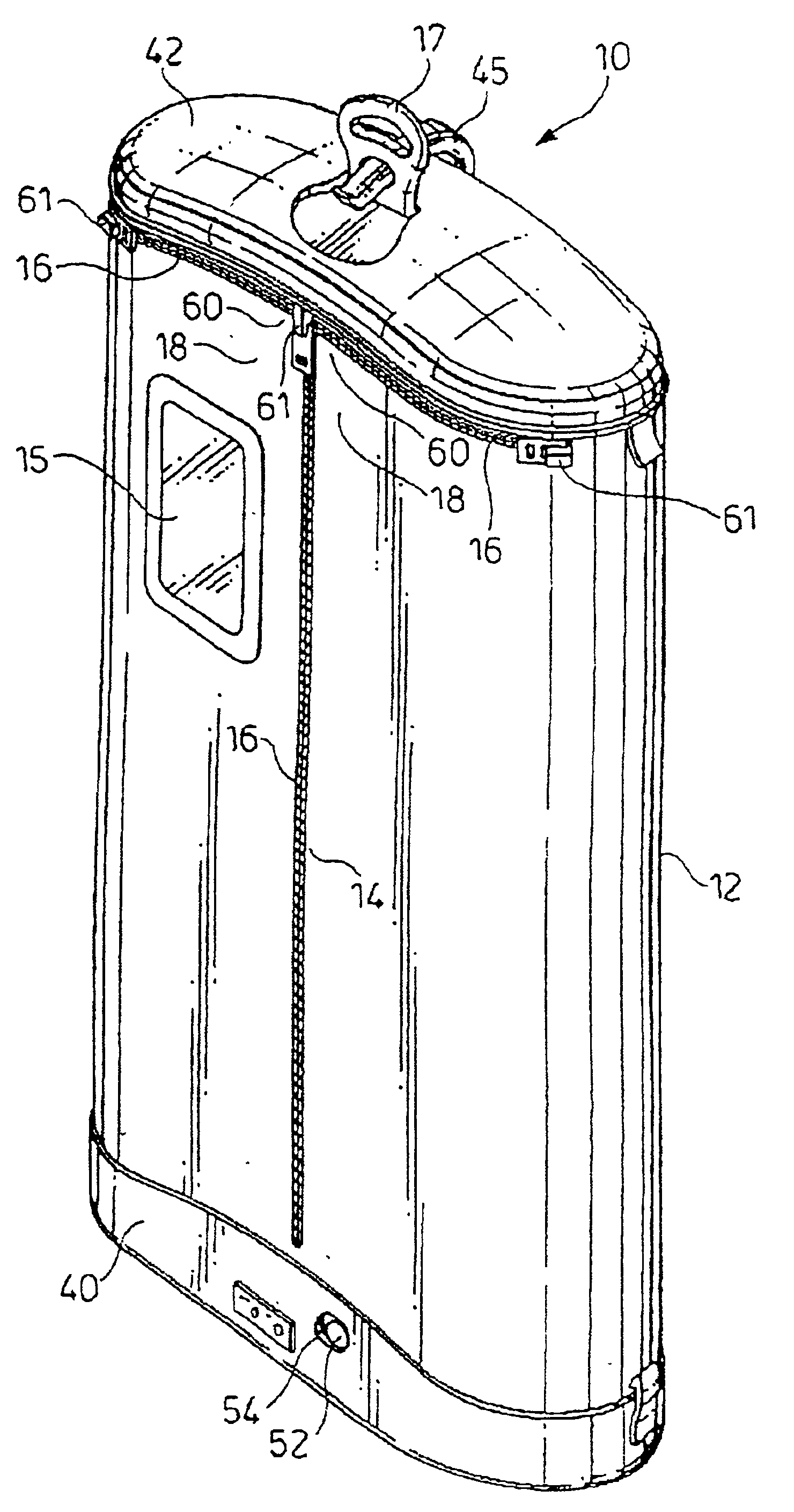 Appliance for cleaning and refreshing fabrics with a built-in working indicator