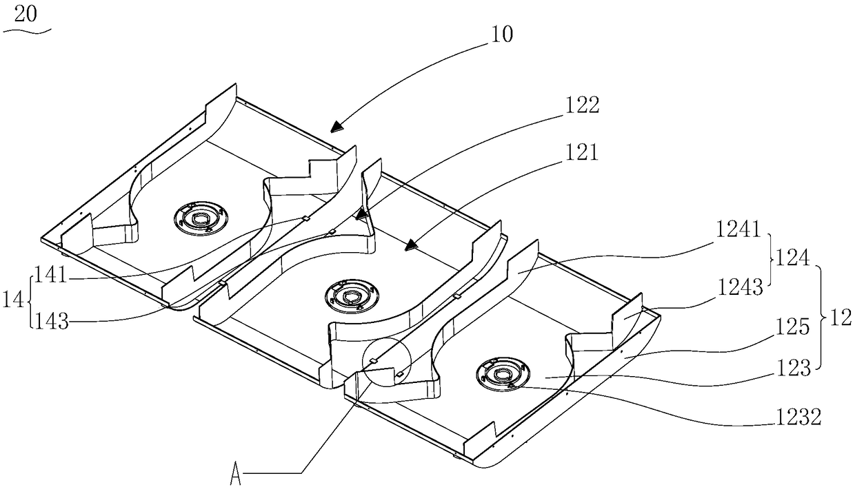 Air channel module and air channel structure with air channel module and air conditioner