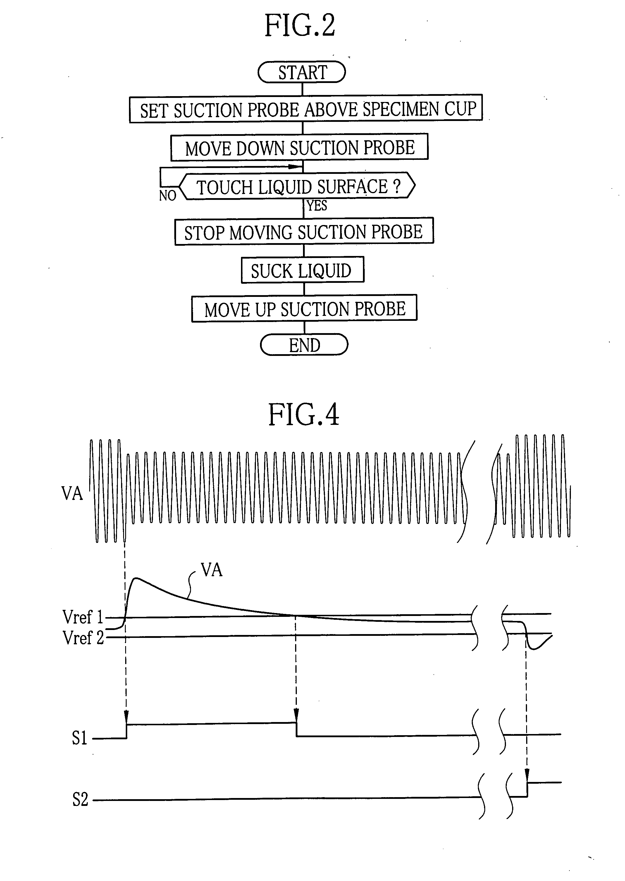 Liquid surface detection device