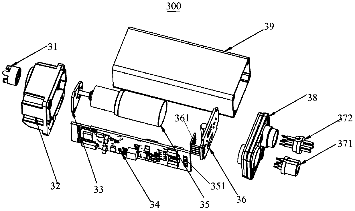 Transmission module, transmission system and base station antenna