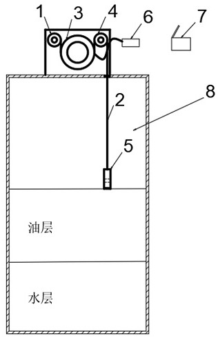 Ultrasonic oil-water interface detection system based on large oil storage tank