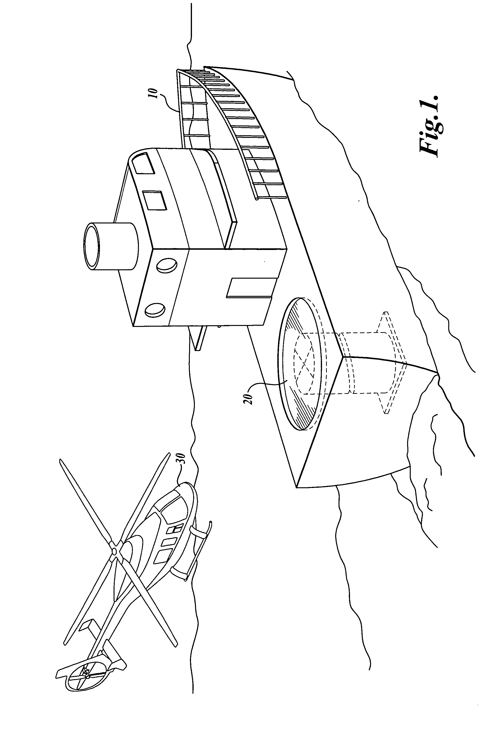 Stabilizing surface for flight deck or other uses