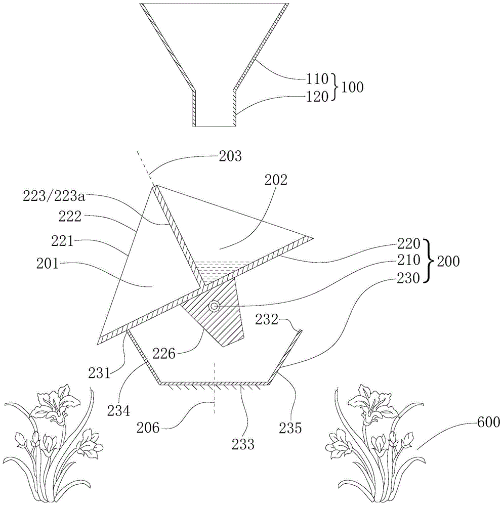 Rainwater collecting and irrigating device