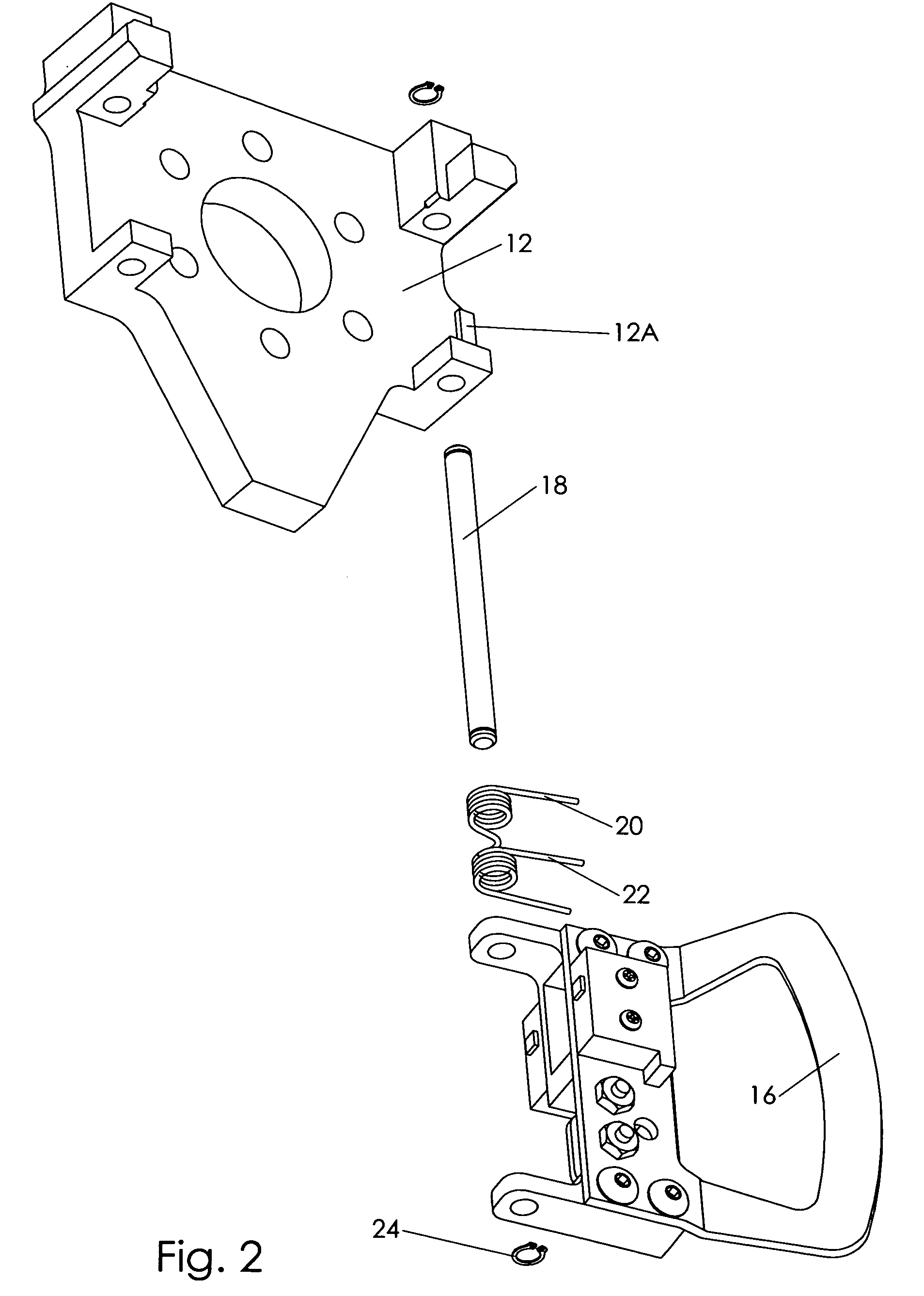 Dual stage input lever transmission downshift system