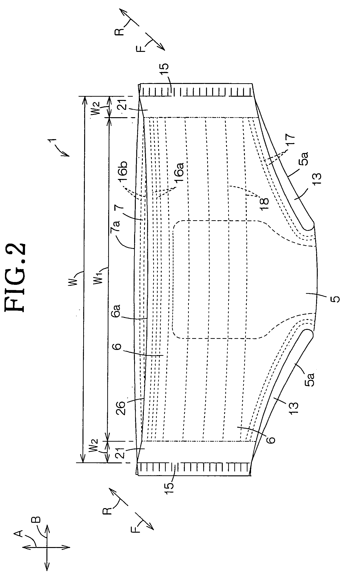 Pull-on disposable wearing article