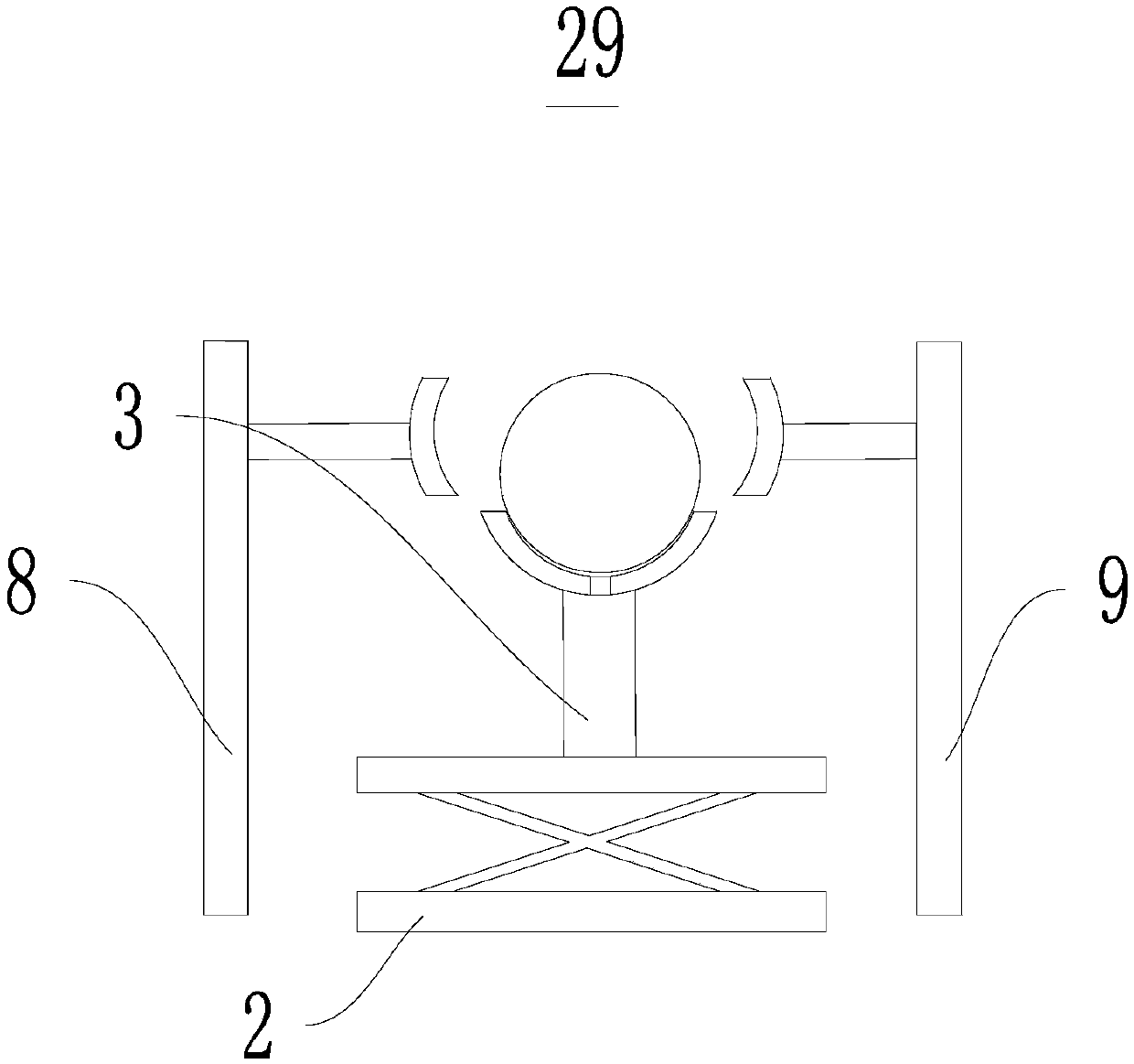 Petroleum pipeline support mechanism and petroleum conveying system