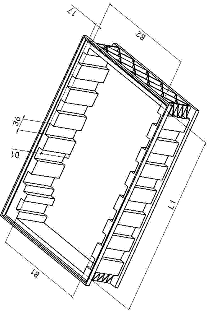 Quantitative transfer box for small cigarette cases