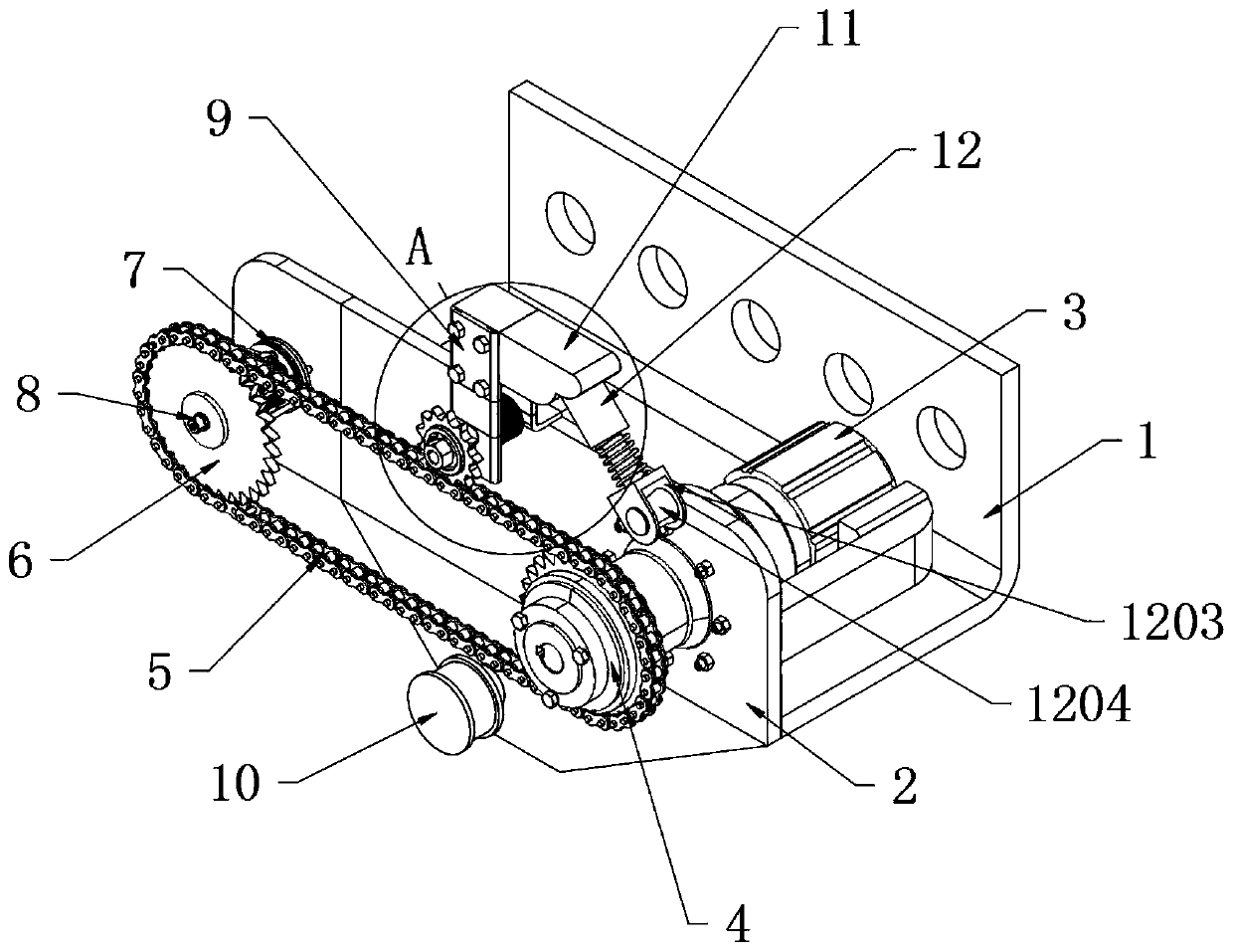 Improved yarn guide device of computerized flat knitting machine