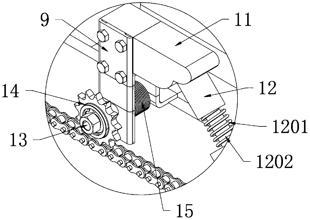 Improved yarn guide device of computerized flat knitting machine