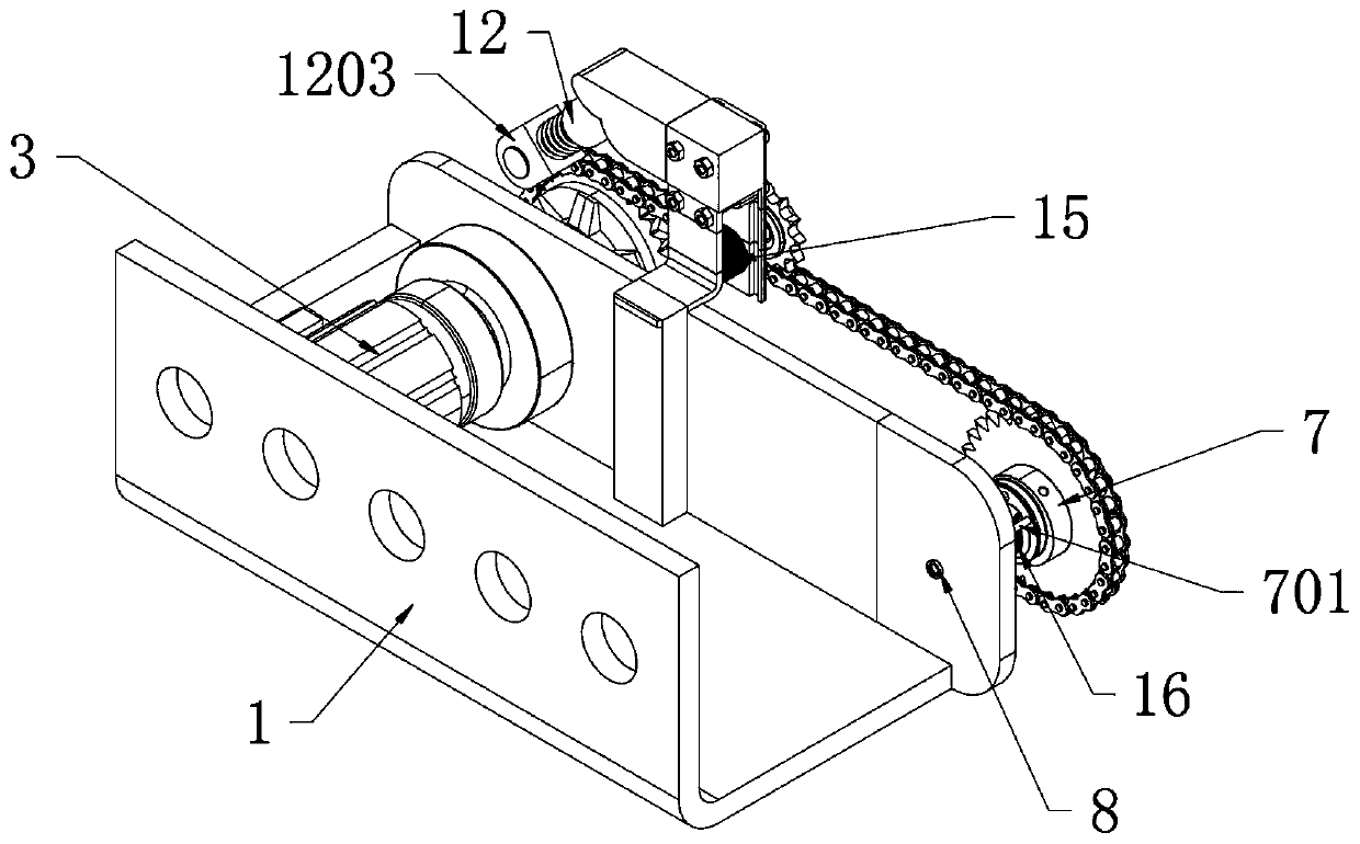 Improved yarn guide device of computerized flat knitting machine