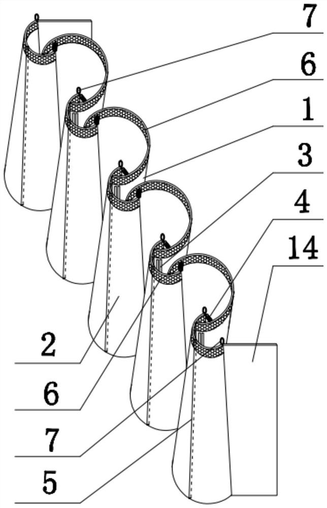 An in-situ treatment and purification device for polluted rivers