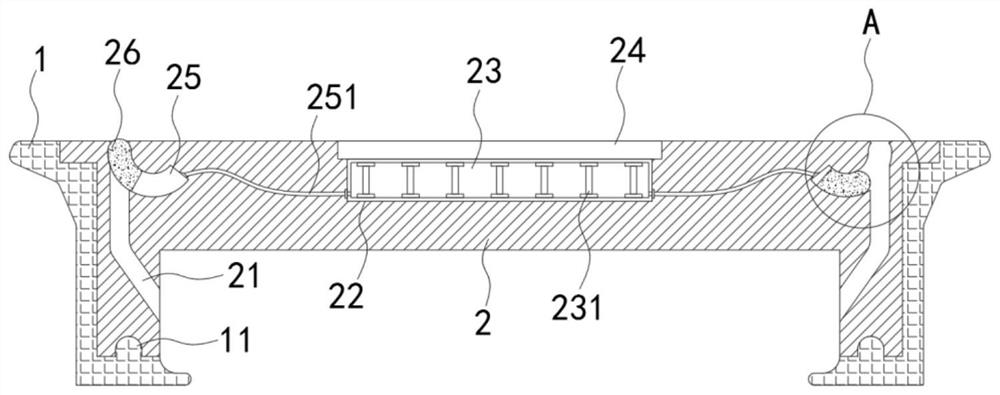 A self-sealing manhole cover for underground engineering construction based on the principle of thermal evaporation