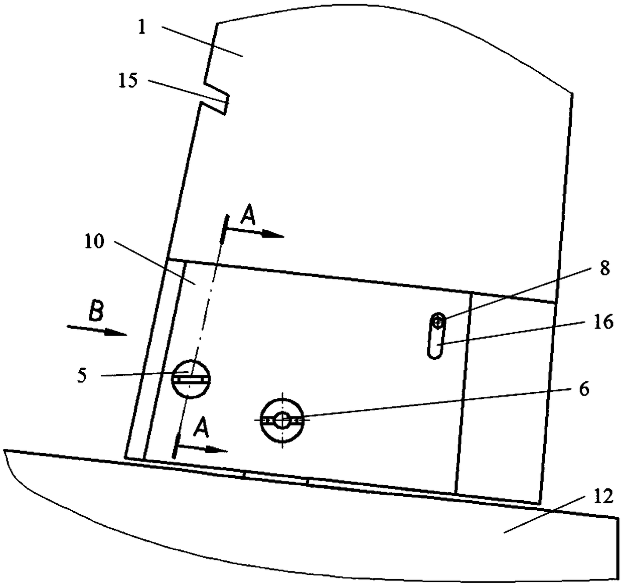 Longitudinal unfolding mechanism of missile folding rudder surface