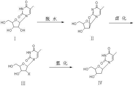 Preparation method of beta-thymidine