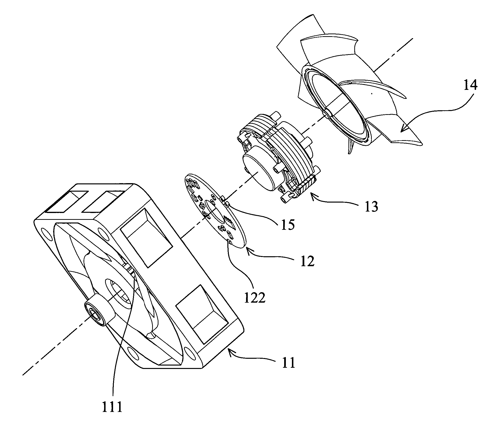 Mounting structure for motor controller of heat-dissipating device