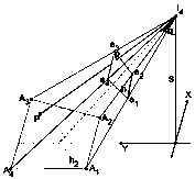 Camera localization based automatic fire monitor target longitude and latitude calculating method