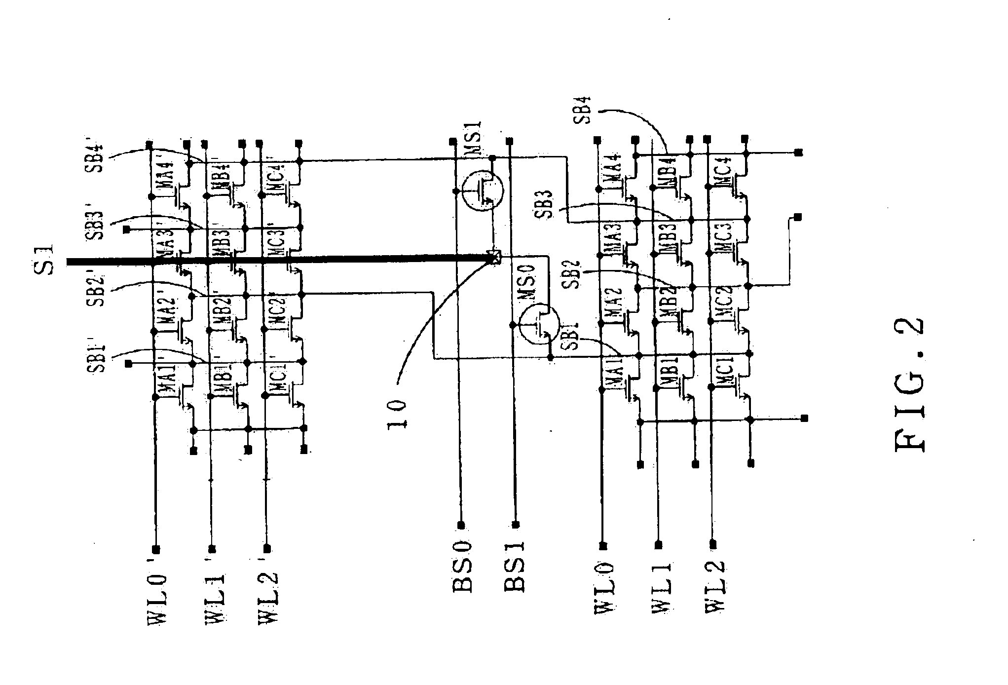 High density mask ROM having flat-type bank select