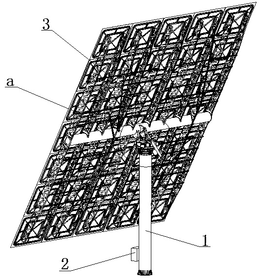 Large-size heliostat device