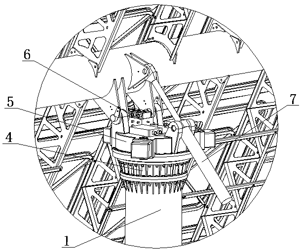 Large-size heliostat device