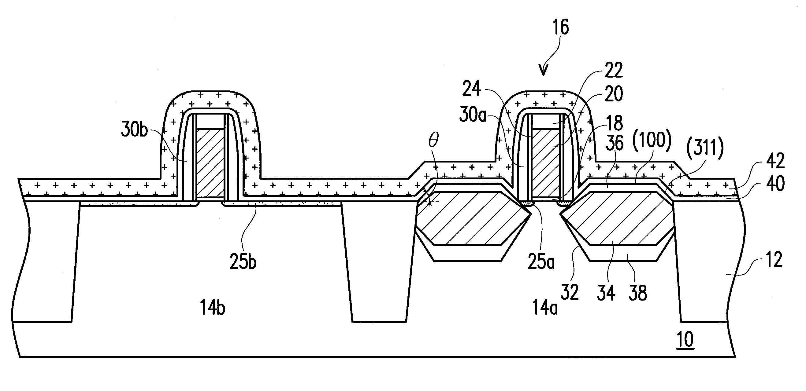 Method for fabricating first and second epitaxial cap layers