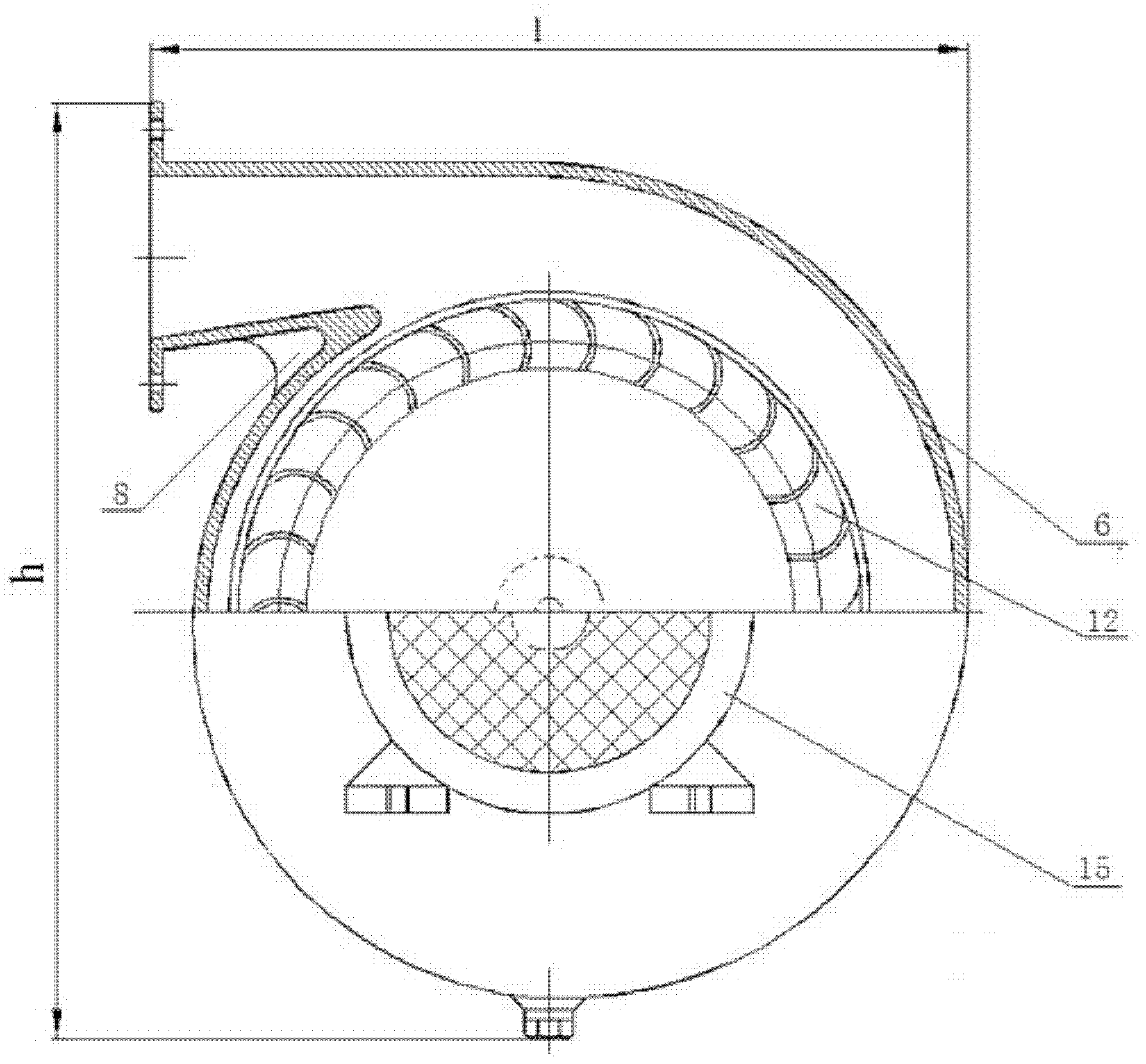 Low-noise forward multi-wing centrifugal blower