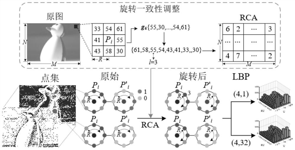 Image recognition method based on scale co-occurrence local binary pattern