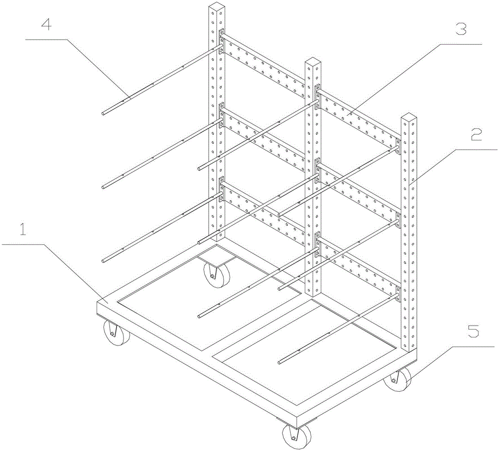 A flexible workpiece storage device