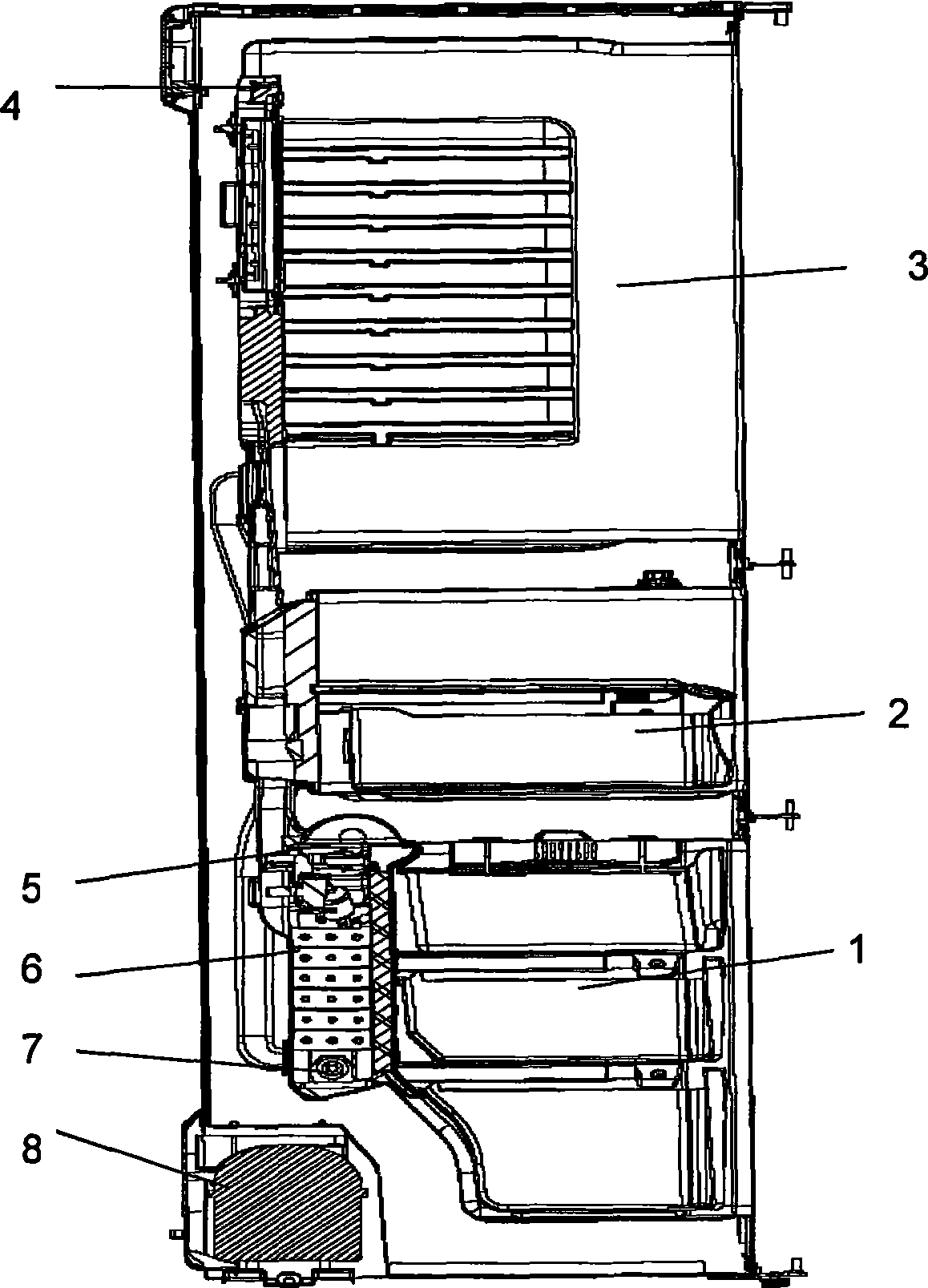 Defrosting control method for frost-free refrigerator