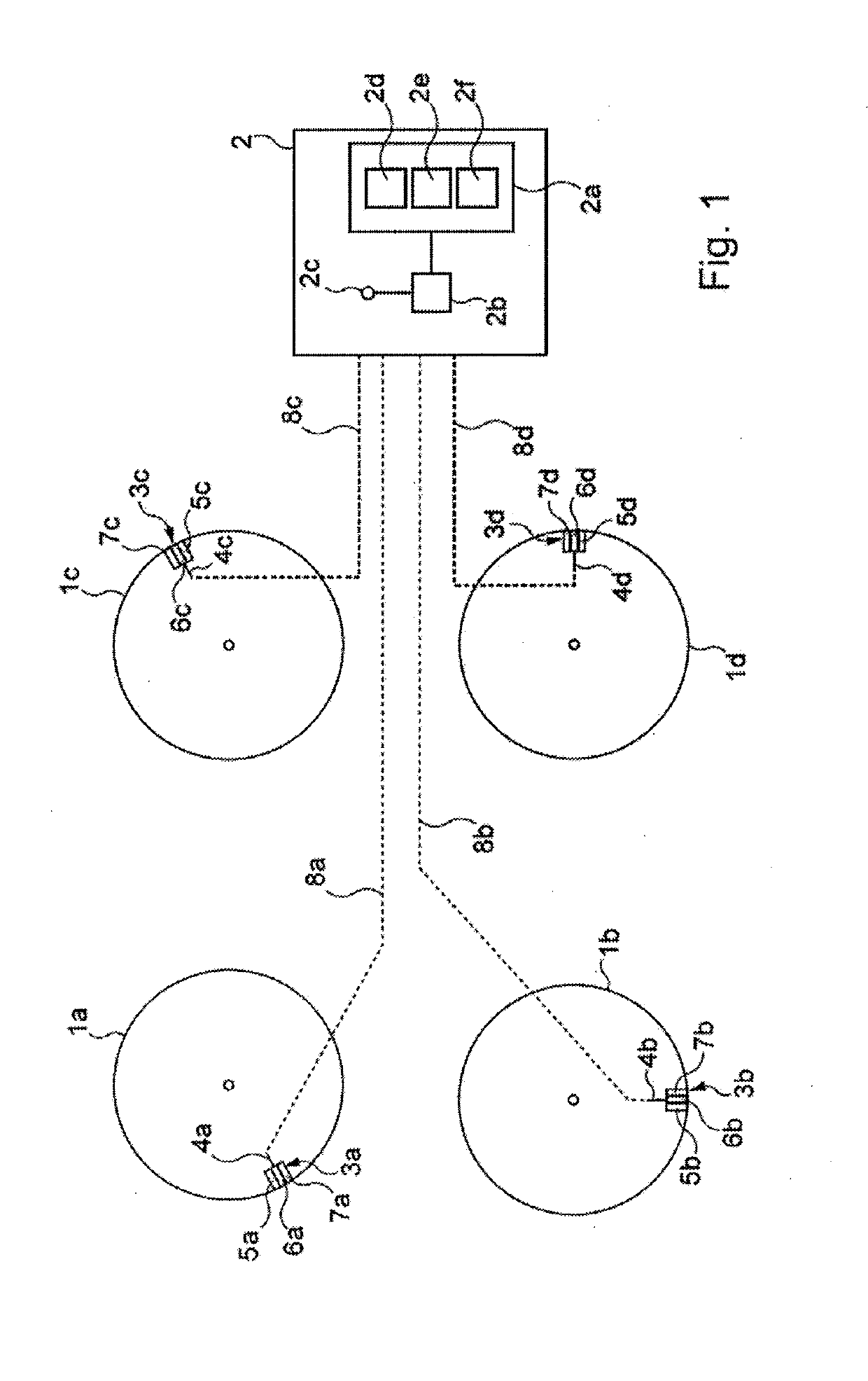 Strategy for returning to service a wheel unit declared to have become detached in a motor vehicle tyre pressure monitoring system tpms