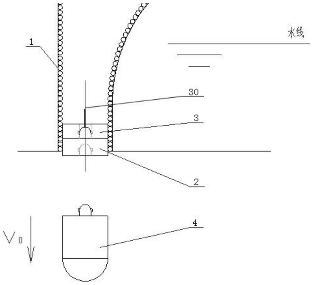 A ship-borne large-scale unmanned equipment underwater delivery and recovery system