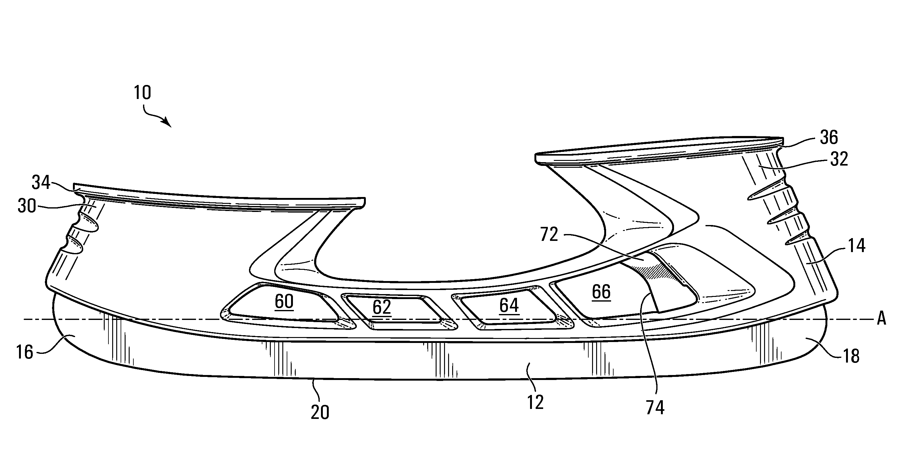 Ice skate blade assembly