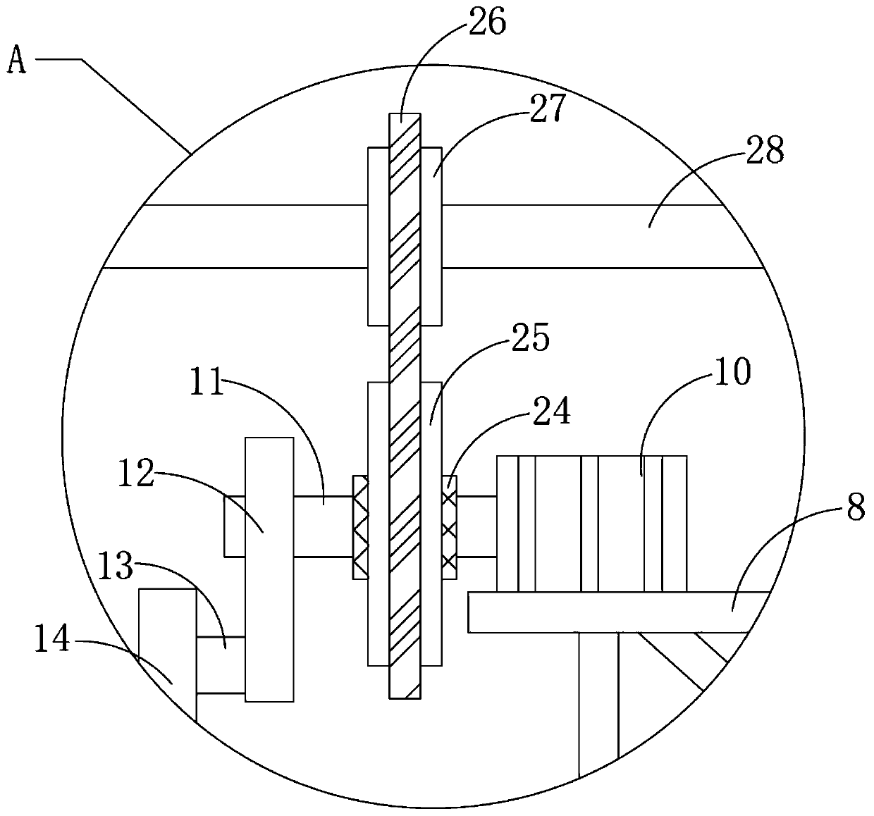 Gear impact fatigue detection device