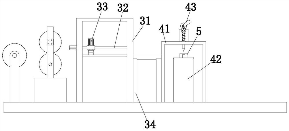 Wire harness processing detection device