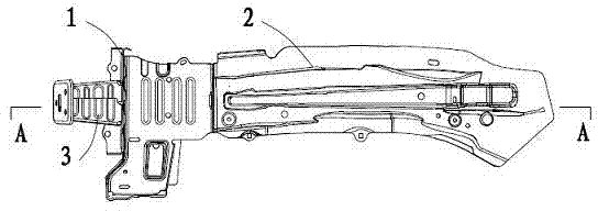 Aerated automobile body longitudinal beam