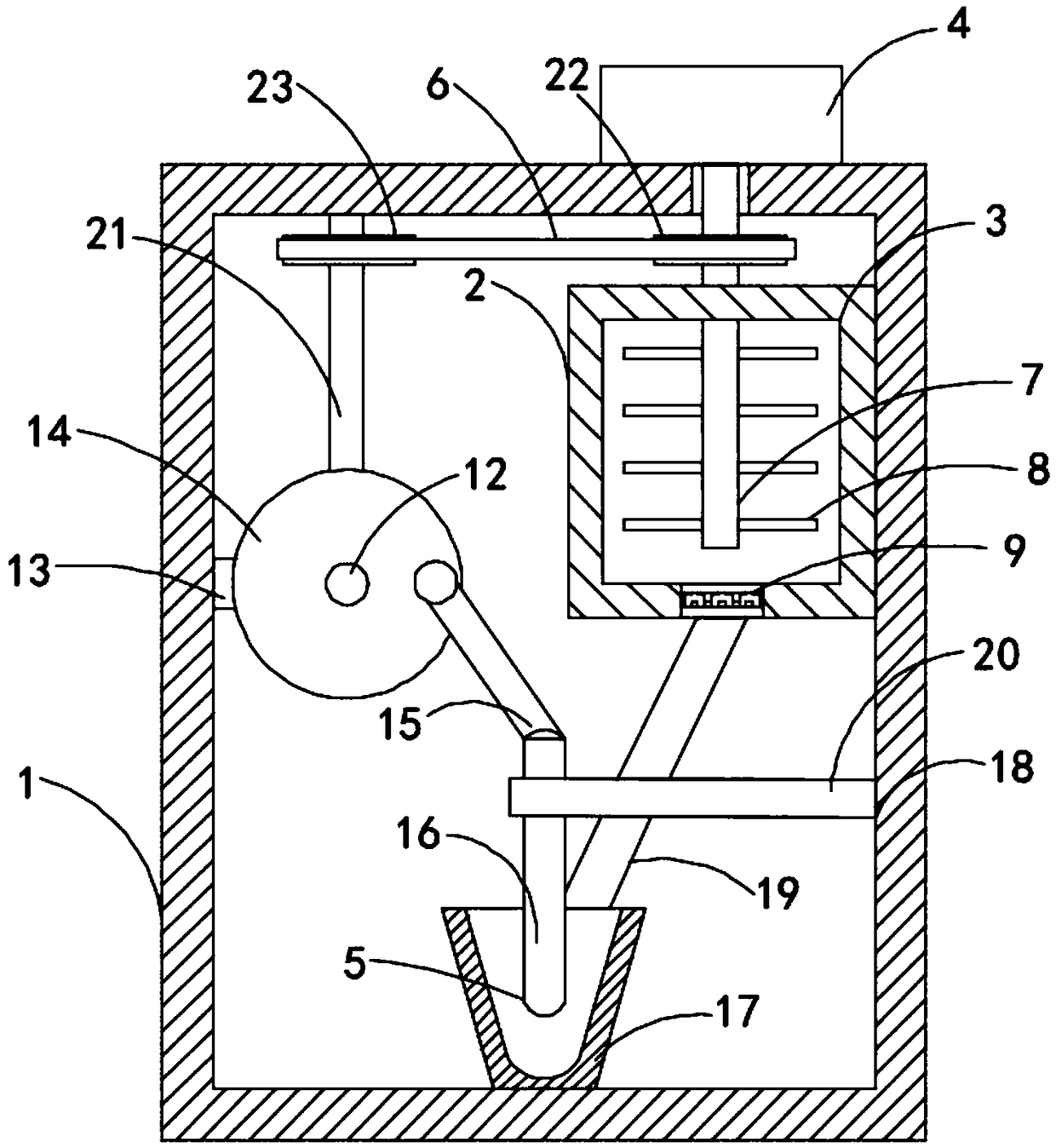 Tissue mashing method-based rapid pesticide residue detector